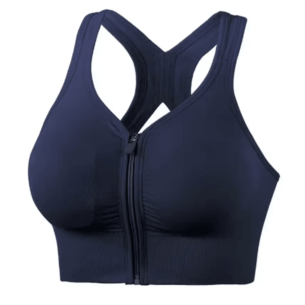CZGUKE Front Zipper High Impact Sports Bra For Running And Yoga 6
