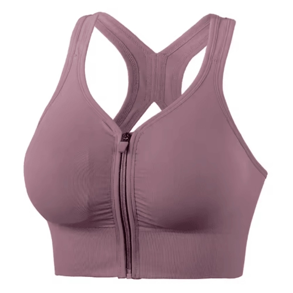 CZGUKE Front Zipper High Impact Sports Bra For Running And Yoga 7