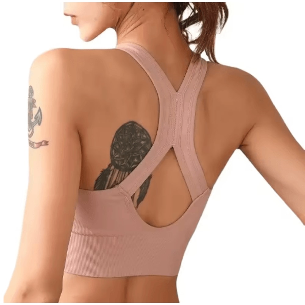 CZGUKE Front Zipper High Impact Sports Bra For Running And Yoga 8