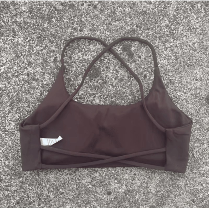 FlexCross High Support Cross Back Sports Bra With Chest Pads 2