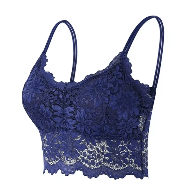 EleganceFit Seamless Wireless Lace Bralette Top 5