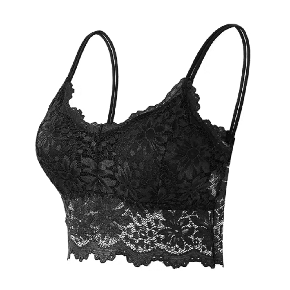 EleganceFit Seamless Wireless Lace Bralette Top 6