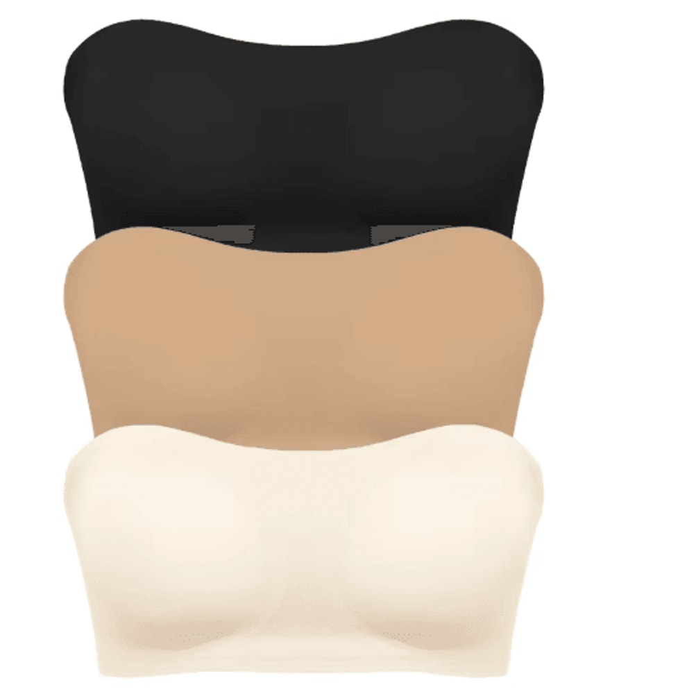 SilkLift Strapless Push Up Bra With Removable Pads And Anti Slip Support 1