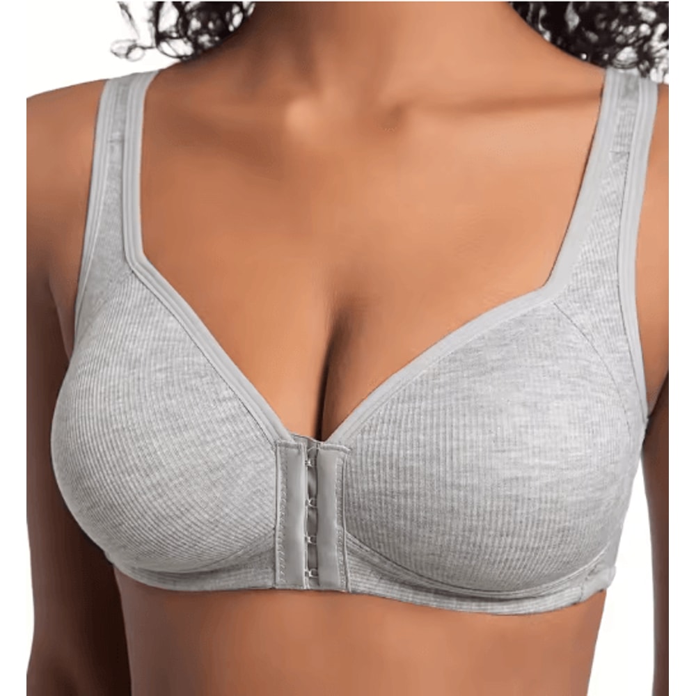 ComfortCare WireFree Front Closure Full Coverage Bra With Fixed Cups 1