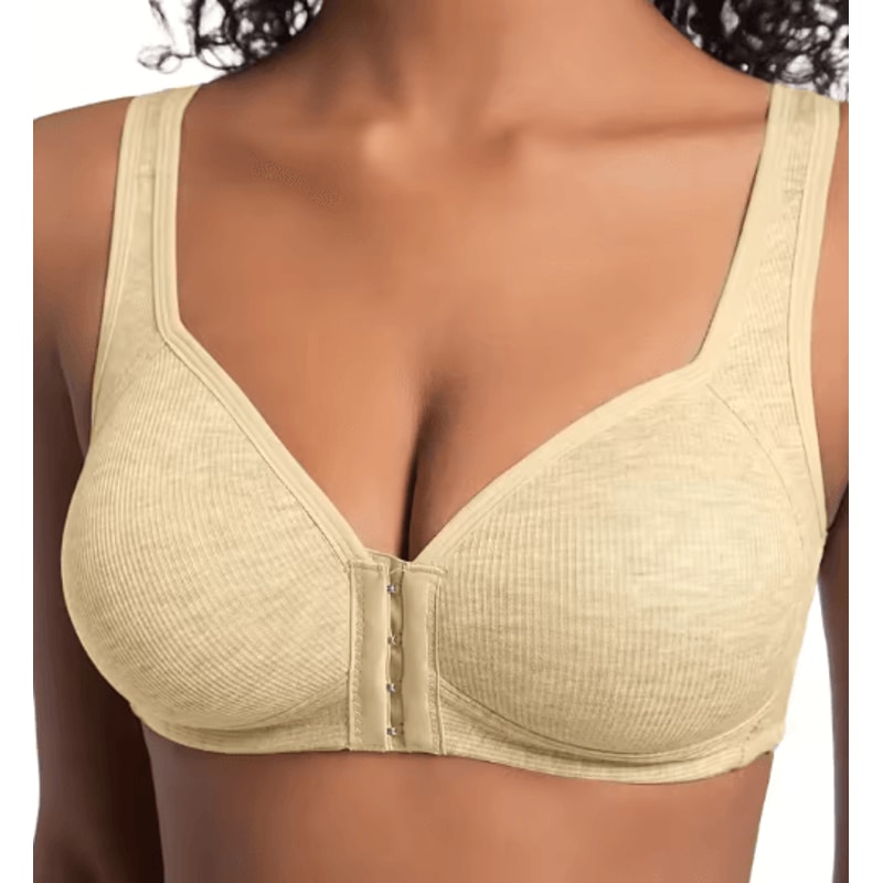 ComfortCare WireFree Front Closure Full Coverage Bra With Fixed Cups 4