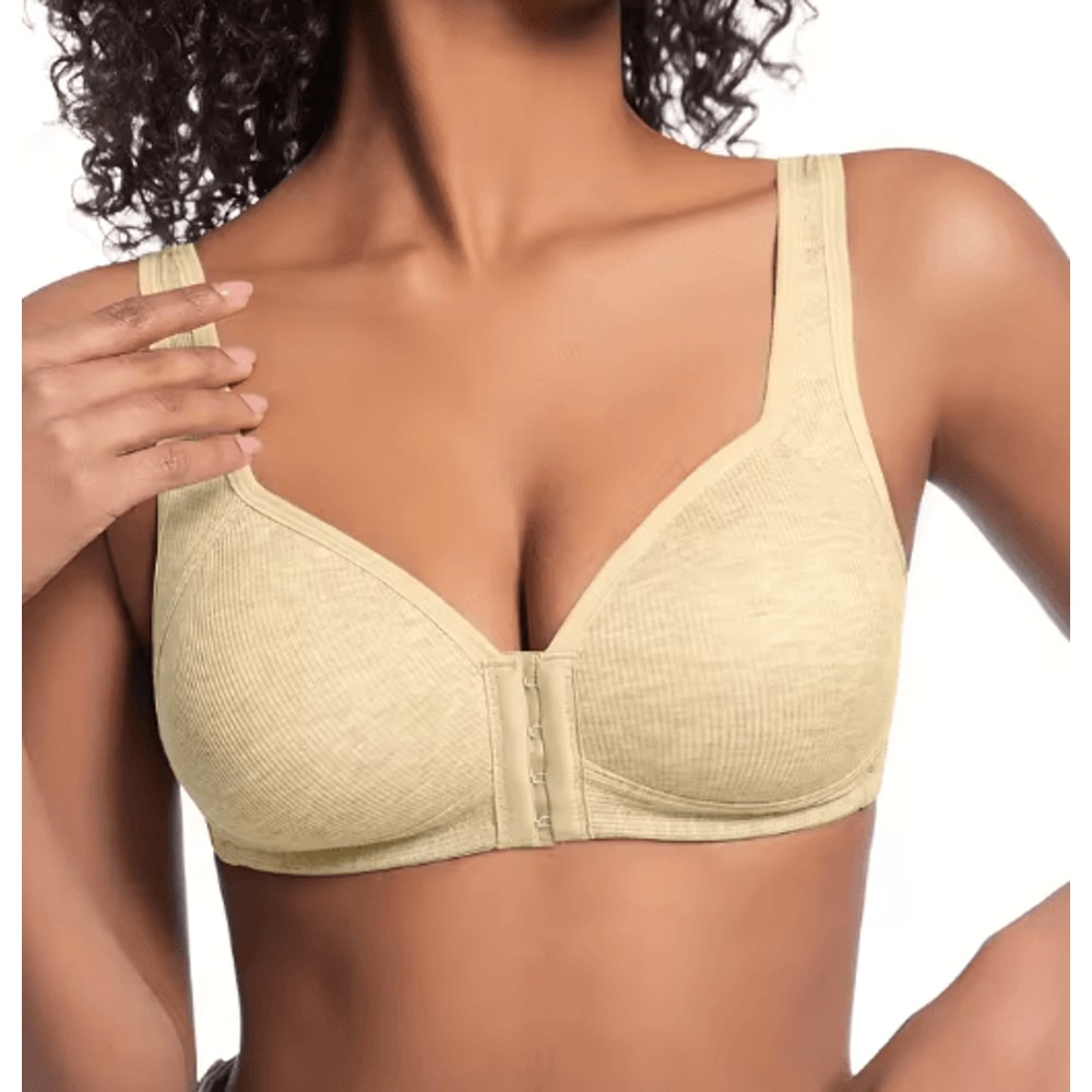 ComfortCare WireFree Front Closure Full Coverage Bra With Fixed Cups 6