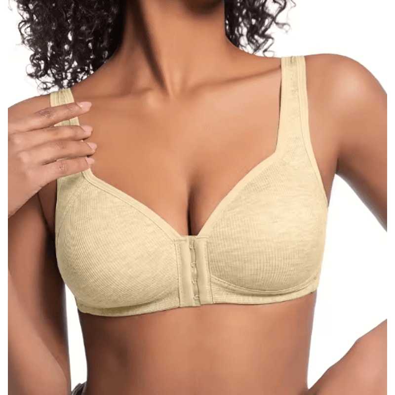 ComfortCare WireFree Front Closure Full Coverage Bra With Fixed Cups 6