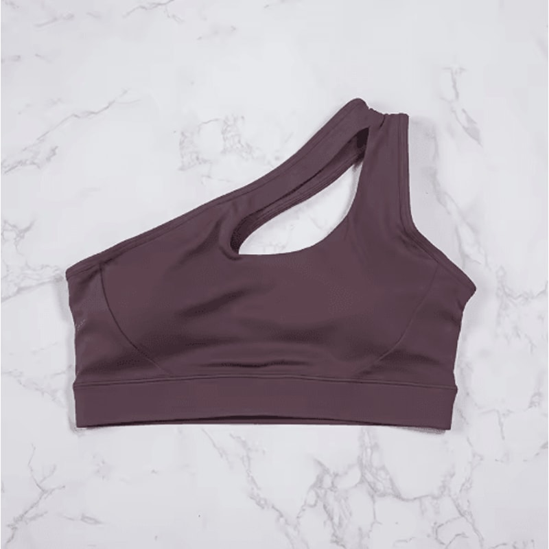 DIAS FIT JOY One Shoulder Sports Bra Asymmetrical Yoga Top 1