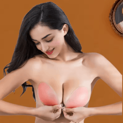 ecmln invisible silicone adhesive push up bra for backless and strapless outfits