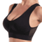 Plus Size Grid Air Holes Breathable Workout Brassiere Wireless Shock Proof Yoga Running Support S 0