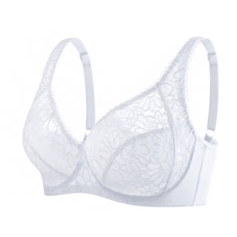 Elegant Lace Plus Size Lace Bra Full Coverage Support For C To F Cup 1