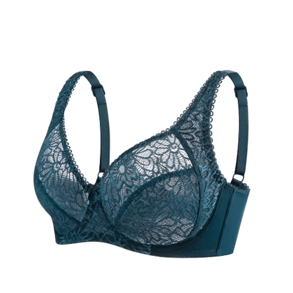 Elegant Lace Plus Size Lace Bra Full Coverage Support For C To F Cup 4