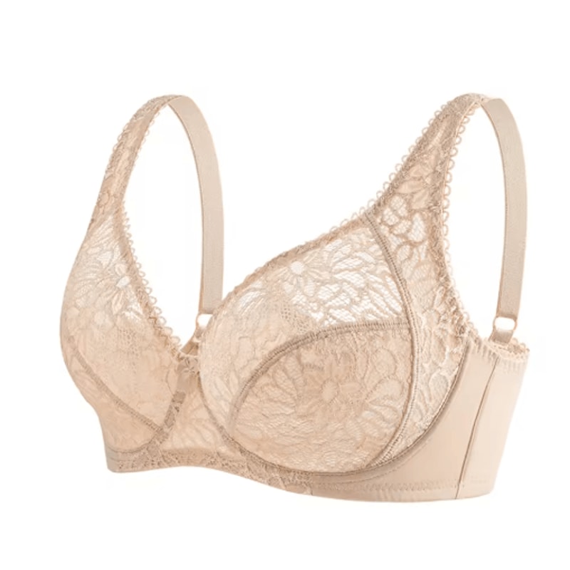 Elegant Lace Plus Size Lace Bra Full Coverage Support For C To F Cup 7