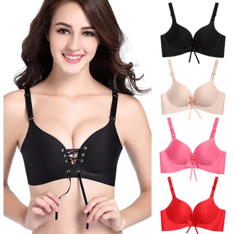Seamless Push Up Wireless Cotton Bralette Comfortable Everyday Lingerie For Women 0