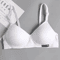 FallSweet Cotton Wireless Bra Seamless Push Up VShaped Gathering Lingerie For AB Cup 3