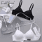 FallSweet Cotton Wireless Bra Seamless Push Up VShaped Gathering Lingerie For AB Cup 11