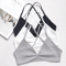 Seamless Deep V Plunge Triangle Bralette Wireless Breathable Lingerie Top For Women 7