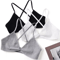 Seamless Deep V Plunge Triangle Bralette Wireless Breathable Lingerie Top For Women 0