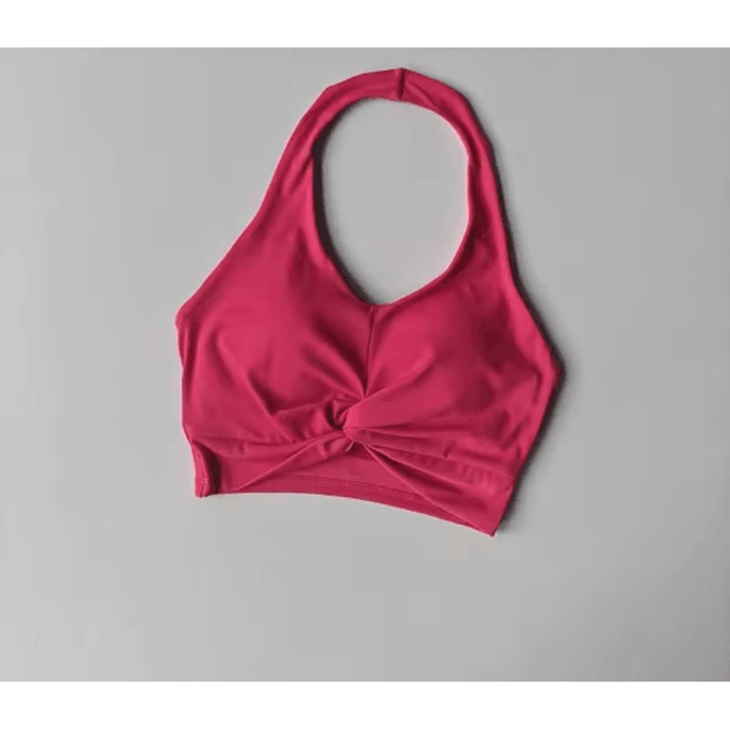 Halter Neck Quick Dry Beauty Back Sports Bra Supportive Running And Yoga Fit 1