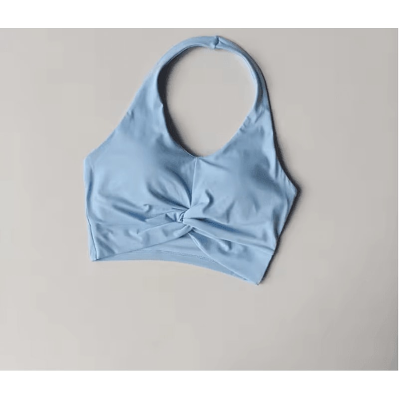 Halter Neck Quick Dry Beauty Back Sports Bra Supportive Running And Yoga Fit 2