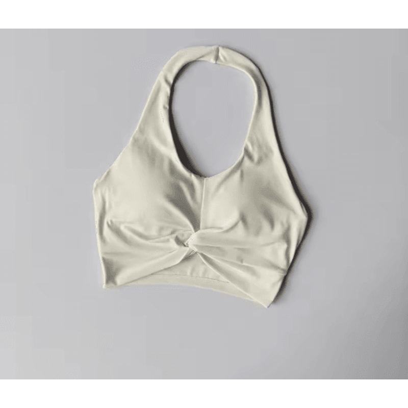 Halter Neck Quick Dry Beauty Back Sports Bra Supportive Running And Yoga Fit 4