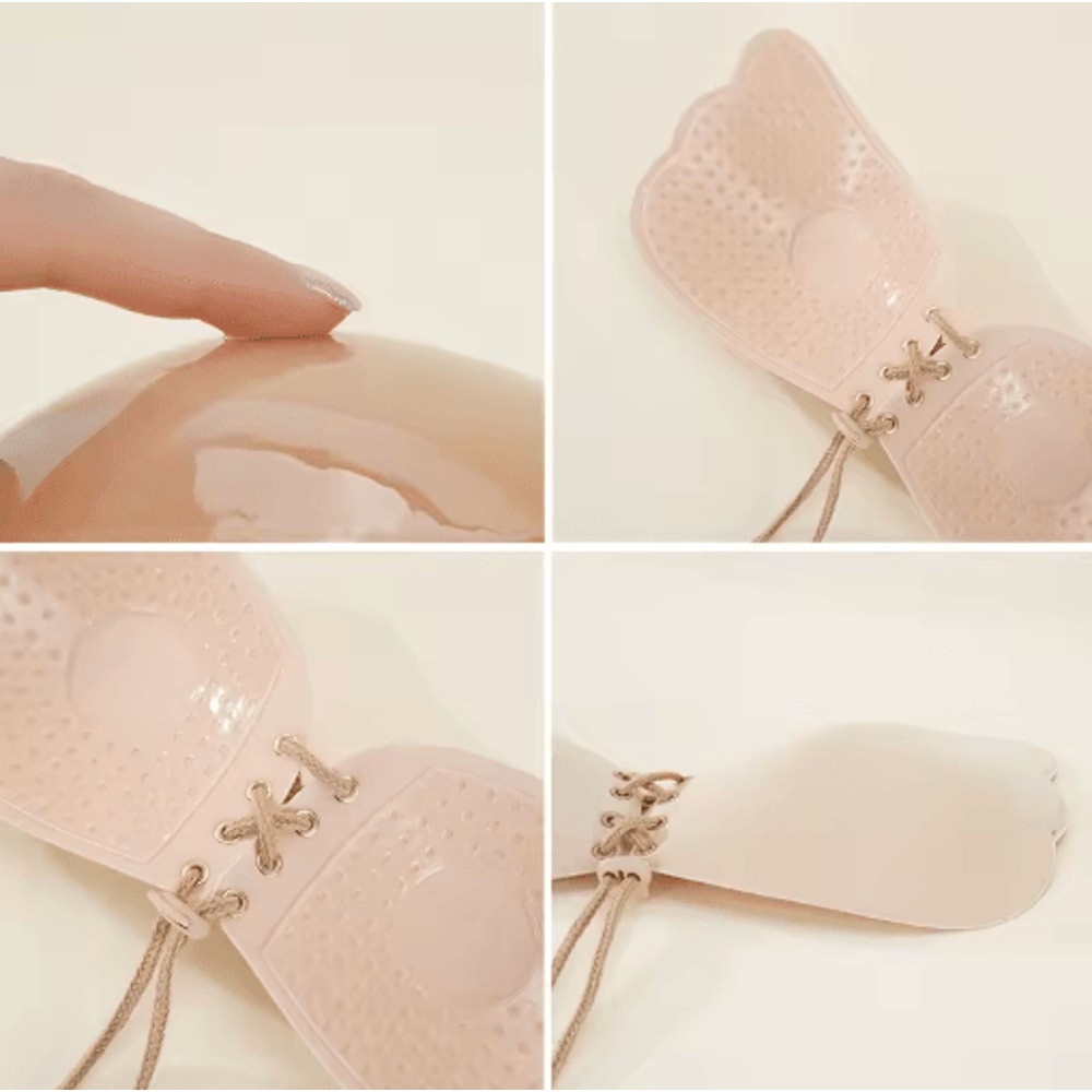 Seamless Self Adhesive Strapless Push Up Bra Invisible Silicone Backless Support 8