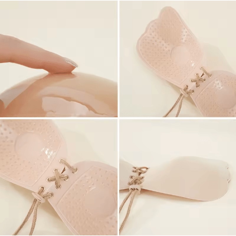 Seamless Self Adhesive Strapless Push Up Bra Invisible Silicone Backless Support 8