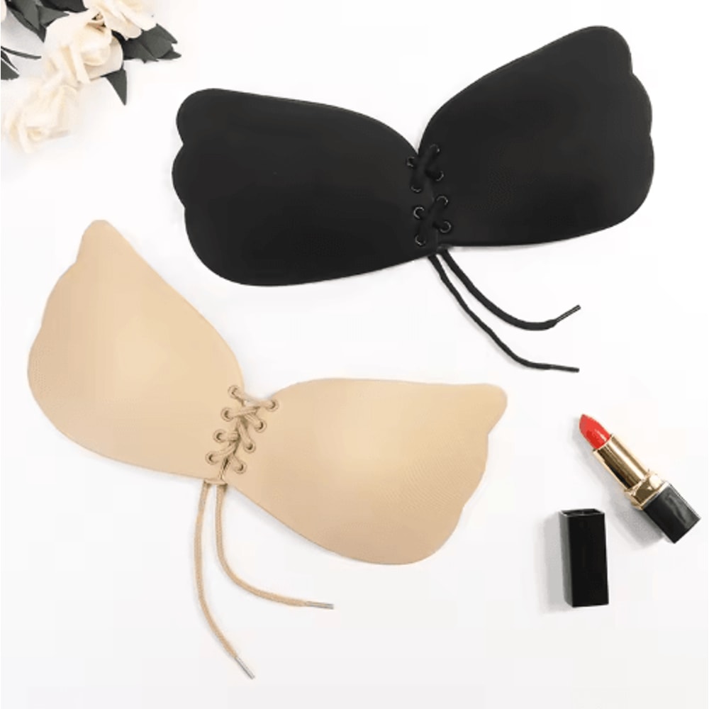 Seamless Self Adhesive Strapless Push Up Bra Invisible Silicone Backless Support 0