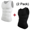 Compression Slimming VNeck Shapewear Tank Tummy Control Muscle Base Layer 1