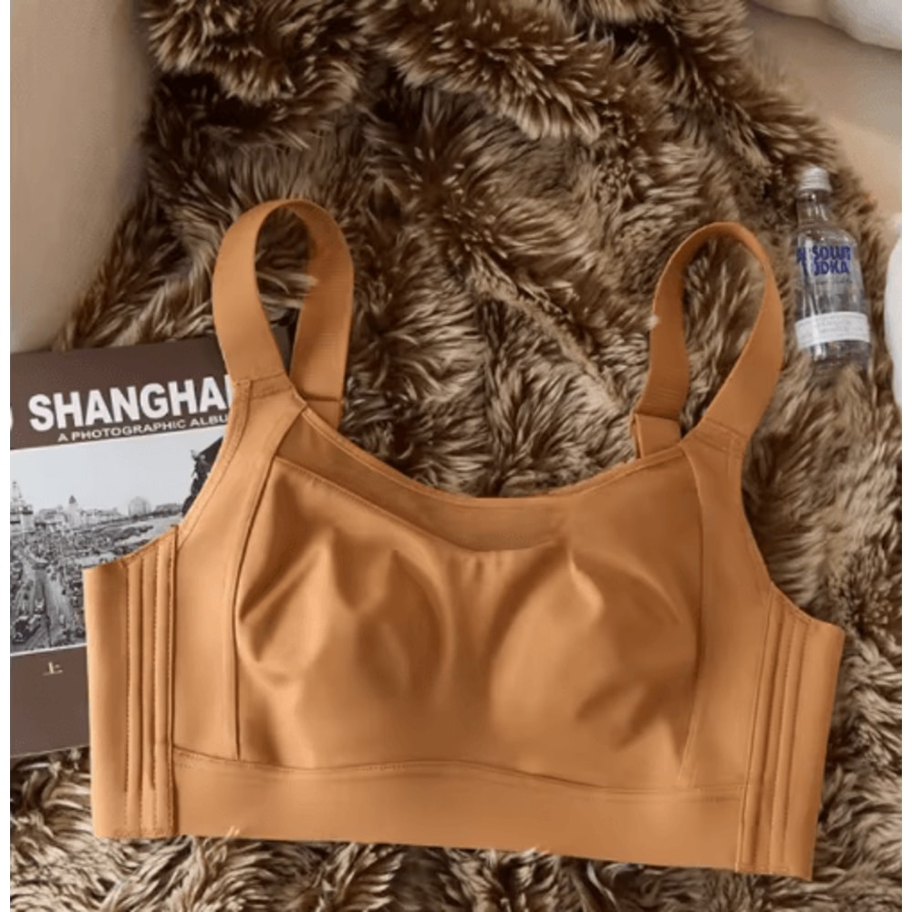 White Full Cup Minimizer Strapless Seamless Bra With Side Control Support 1