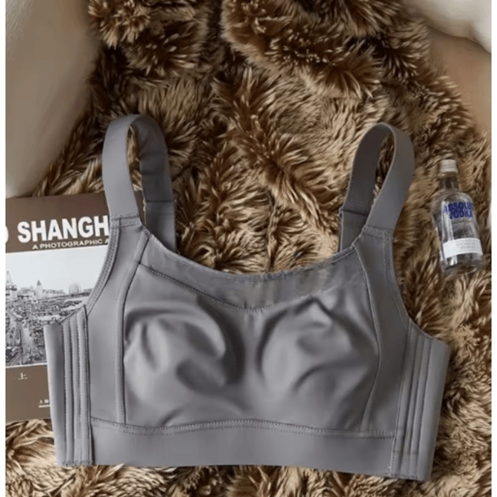 White Full Cup Minimizer Strapless Seamless Bra With Side Control Support 2