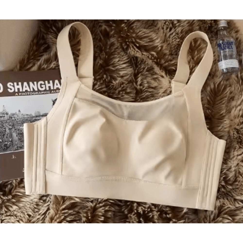 White Full Cup Minimizer Strapless Seamless Bra With Side Control Support 4