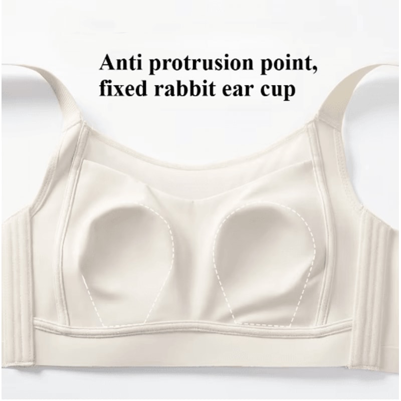 White Full Cup Minimizer Strapless Seamless Bra With Side Control Support 9