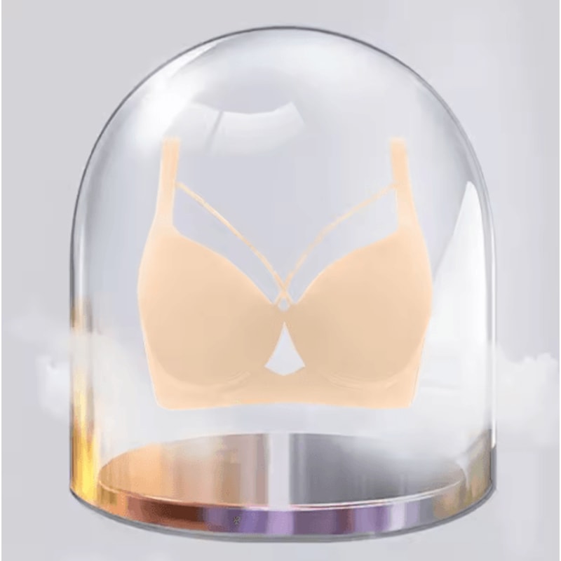 Plus Size Seamless Push Up AntiSag Bra Thin Comfortable Sexy Support Top 2