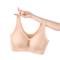 CAITING Nude Seamless OnePiece Gathered Bra For Small Chest 3