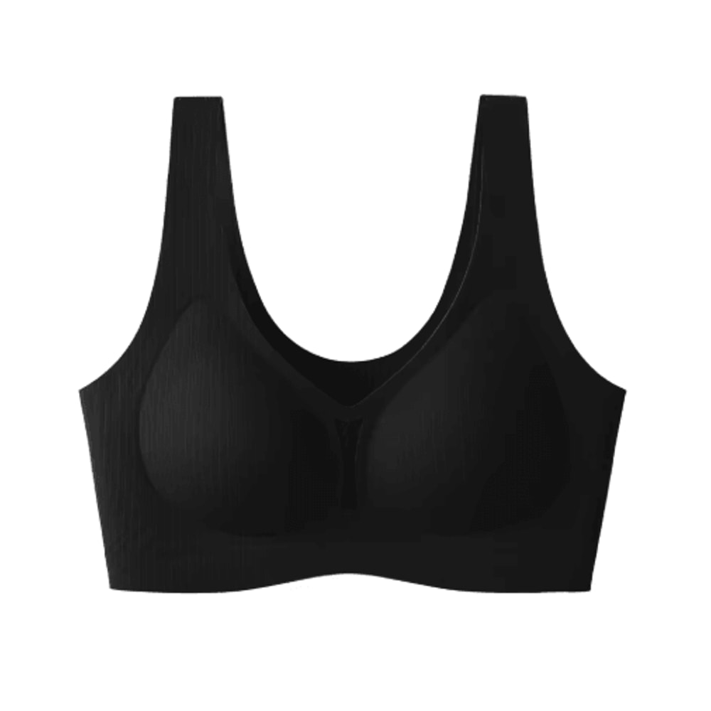 CAITING Nude Seamless OnePiece Gathered Bra For Small Chest 4