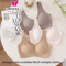 CAITING Nude Seamless OnePiece Gathered Bra For Small Chest 7