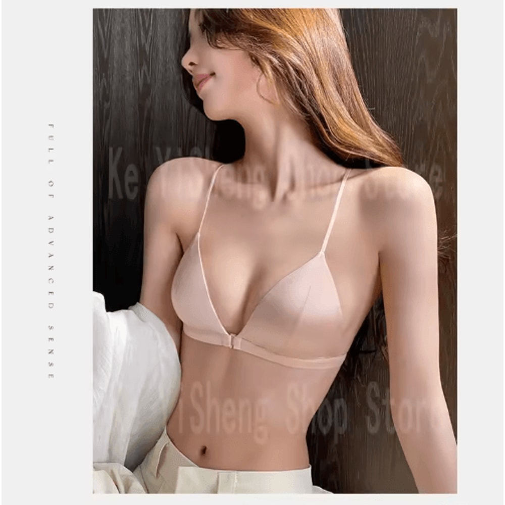 Sexy Back Front Buckle Wireless Bikini Bralette For Small Bust 2