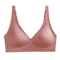 Seamless VNeck Wireless Gathered Bra For Small Chest 3