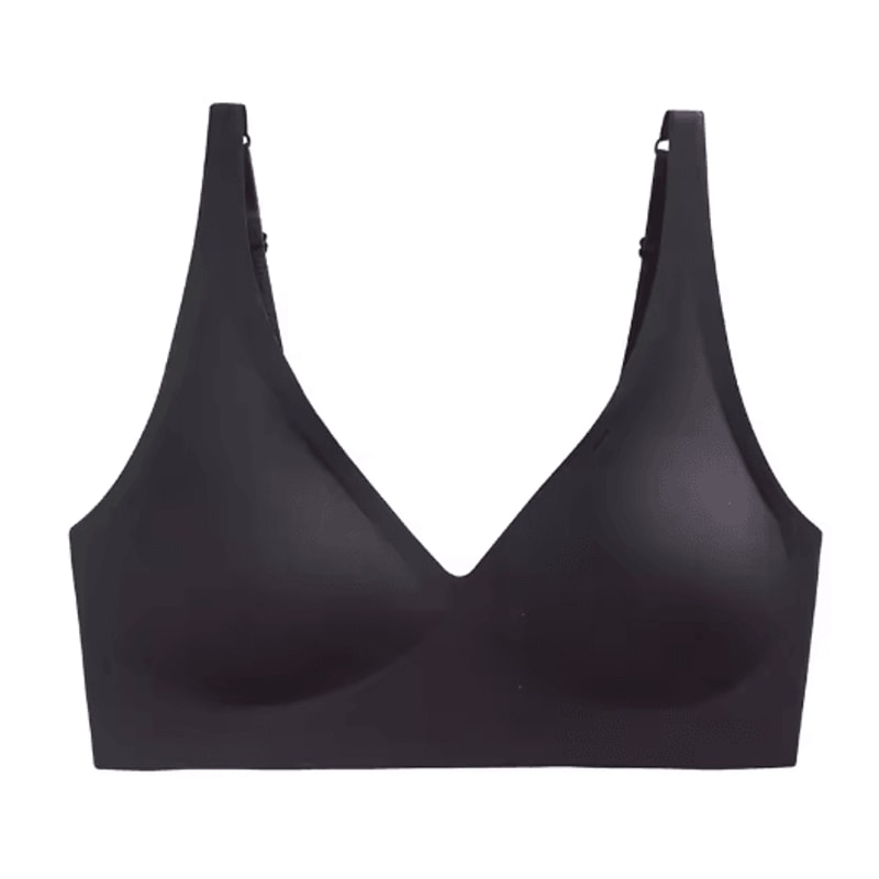 Seamless VNeck Wireless Gathered Bra For Small Chest 4