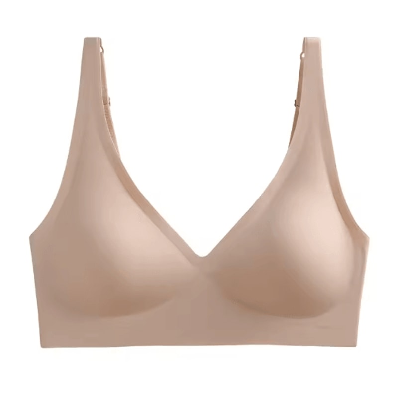 Seamless VNeck Wireless Gathered Bra For Small Chest 5