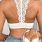 Fashion Lace Splicing Front Clasp Push Up Bra For Women 2