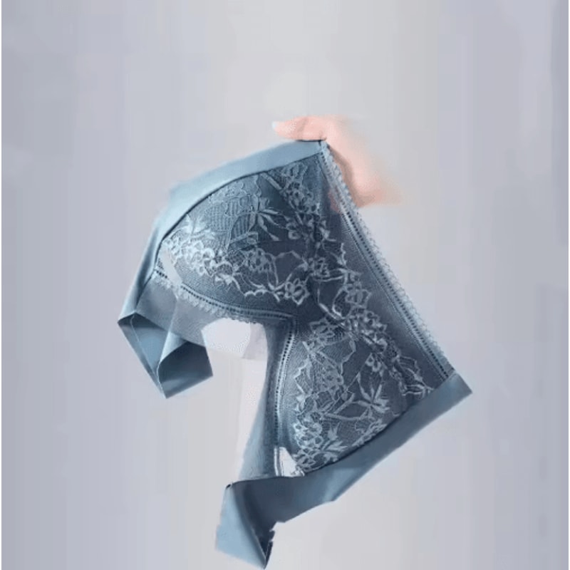 Plus Size Lace Ice Silk AntiSag Seamless Padded Vest Bra 7