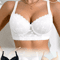 Sexy Lace Underwire Push Up Side Support Minimizer Bra AD Cup 1