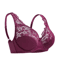 Floral Sheer Plus Size Lace Bra With Underwire Support 1