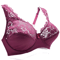Floral Sheer Plus Size Lace Bra With Underwire Support 5