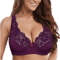 Floral Sheer Plus Size Lace Bra With Underwire Support 0