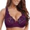 Floral Sheer Plus Size Lace Bra With Underwire Support 0