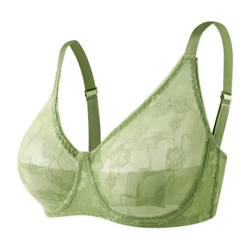 Sheer Lace Plus Size Underwire Bra For BF Cups 3