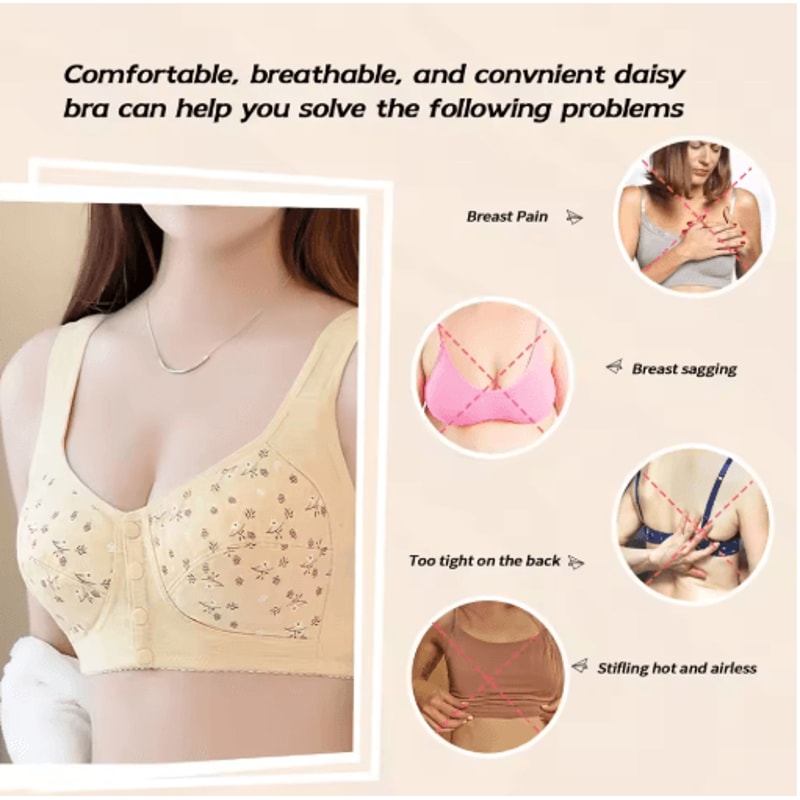 Elegant Front Closure Nursing Bra 7Piece Set With Breathable Support 4